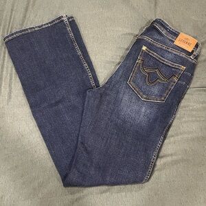 Shyanne Dark Blue Boot Cut Jeans